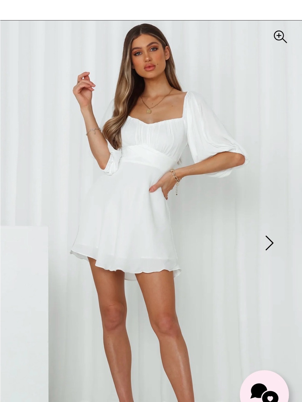 Hello Molly Fate Found Us White Dress size Medium
